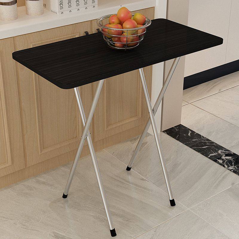 小户型可收缩餐桌 高脚折叠可收折的桌子小型家用收缩餐桌高腿简易