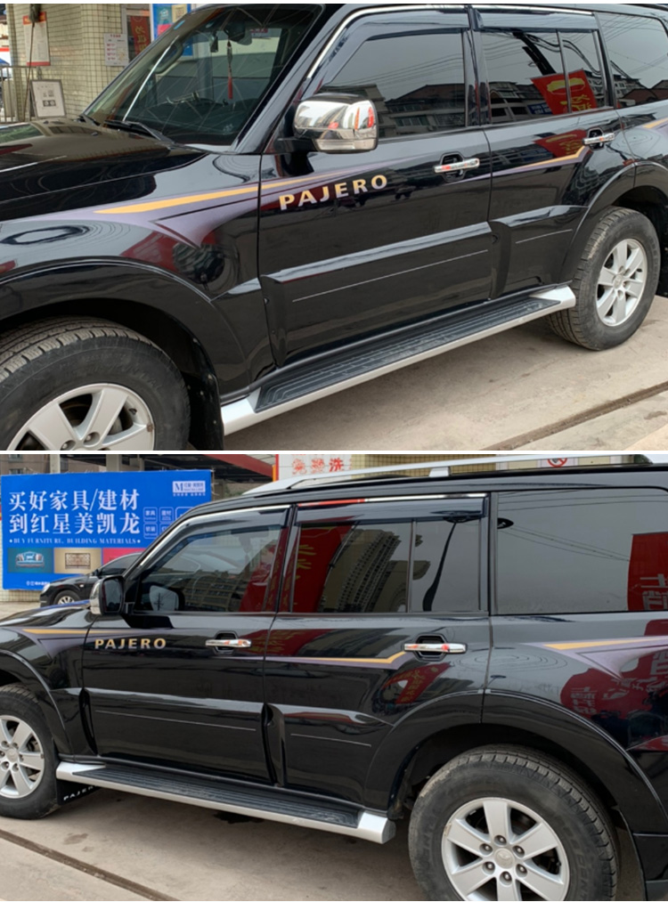 適用於帕傑羅v97汽車貼紙三菱帕傑羅v93車身拉花3m全車改裝彩條款式