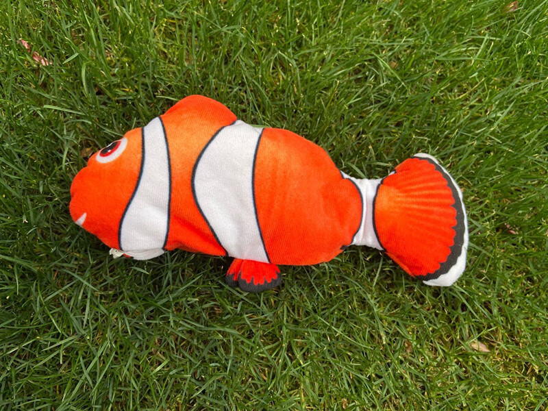 (zaodaoniu)新款 毛绒电动玩具 抖音同款跳跳鱼 仿真玩具 电动摇摆鱼