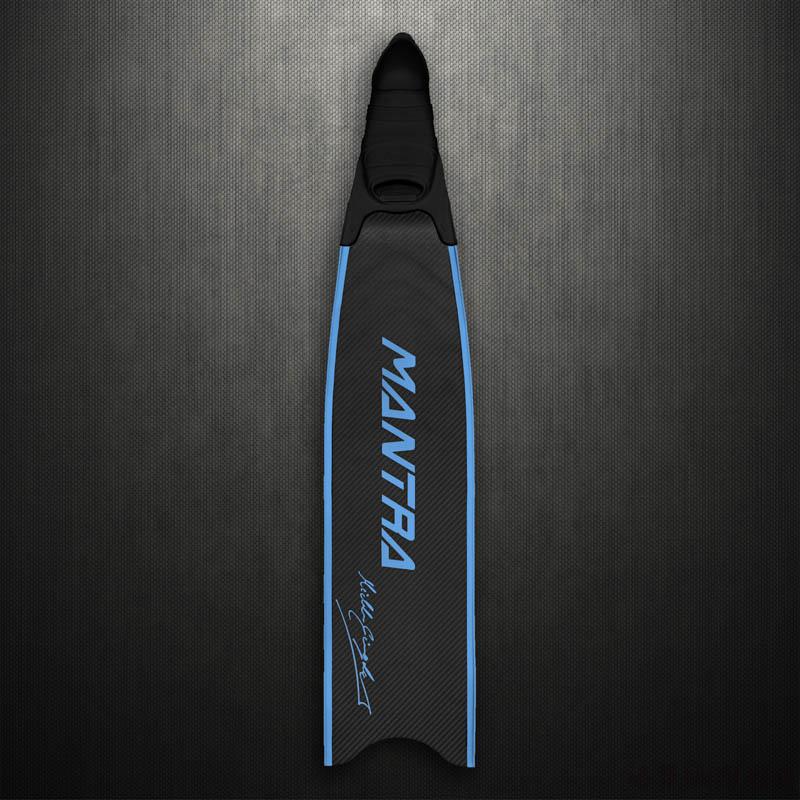 意大利自由潜水蛙鞋碳纤维脚蹼自由潜长脚蹼亮黑色红鞋套备注色彩扣