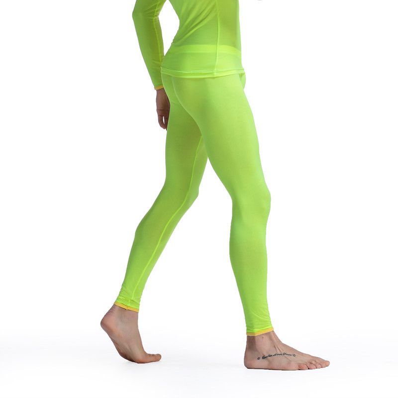 超薄秋裤男冰丝弹力紧身透明性感u凸青年打底线裤 肤色/裤子 m【图片