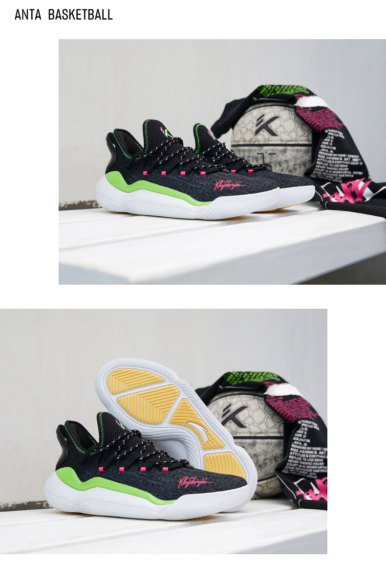 安踏篮球鞋kt轻骑兵5代汤普森系列球鞋2021新款低帮透气运动鞋球鞋