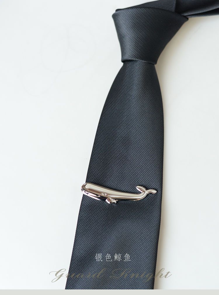 领带夹男士时尚正装简约银色结婚商务西装领夹盒装扣领带别针金色d70