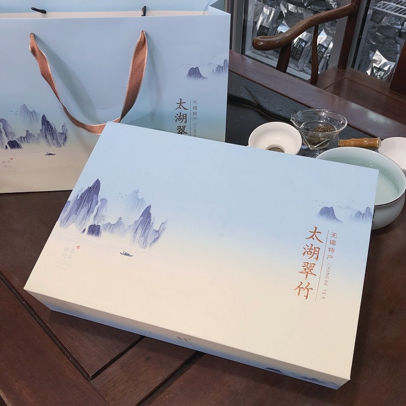 2022新茶无锡特产明前特级太湖翠竹嫩芽绿茶200g礼盒装过节送礼佳品