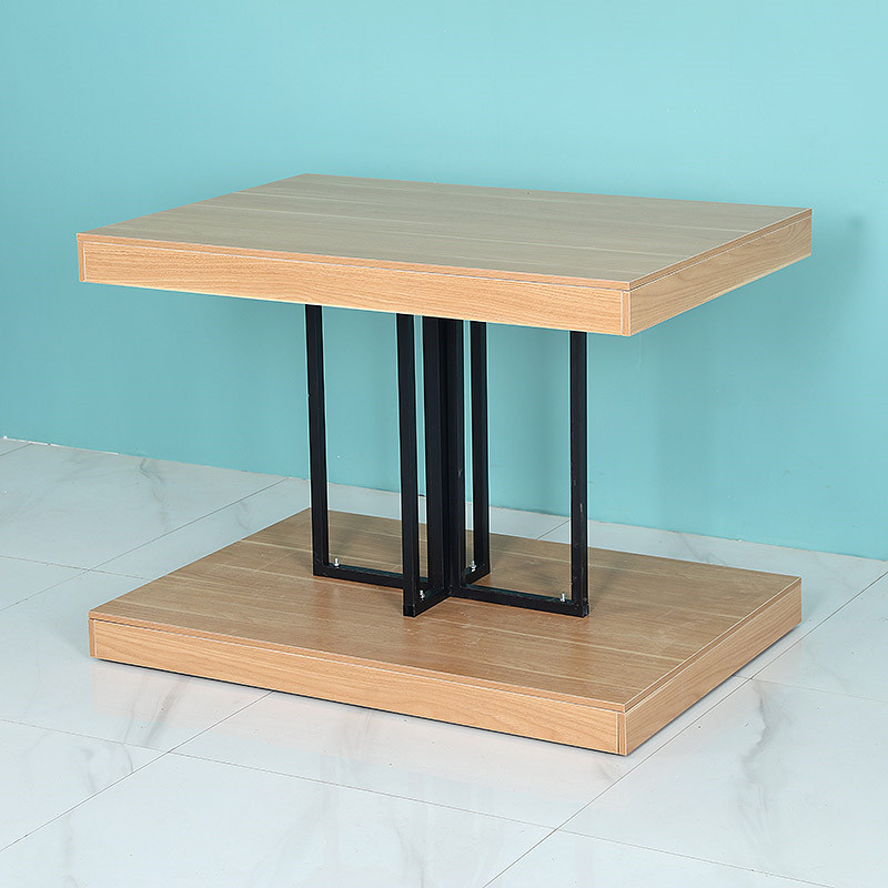 商超市牛奶回字工字堆头展示架陈列架货架加厚粮油礼品盒地堆钢木