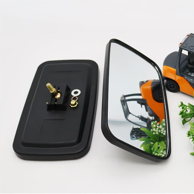 叉车后视镜倒车镜反光镜适用于合力杭叉龙工柳工叉车镜子支架通用