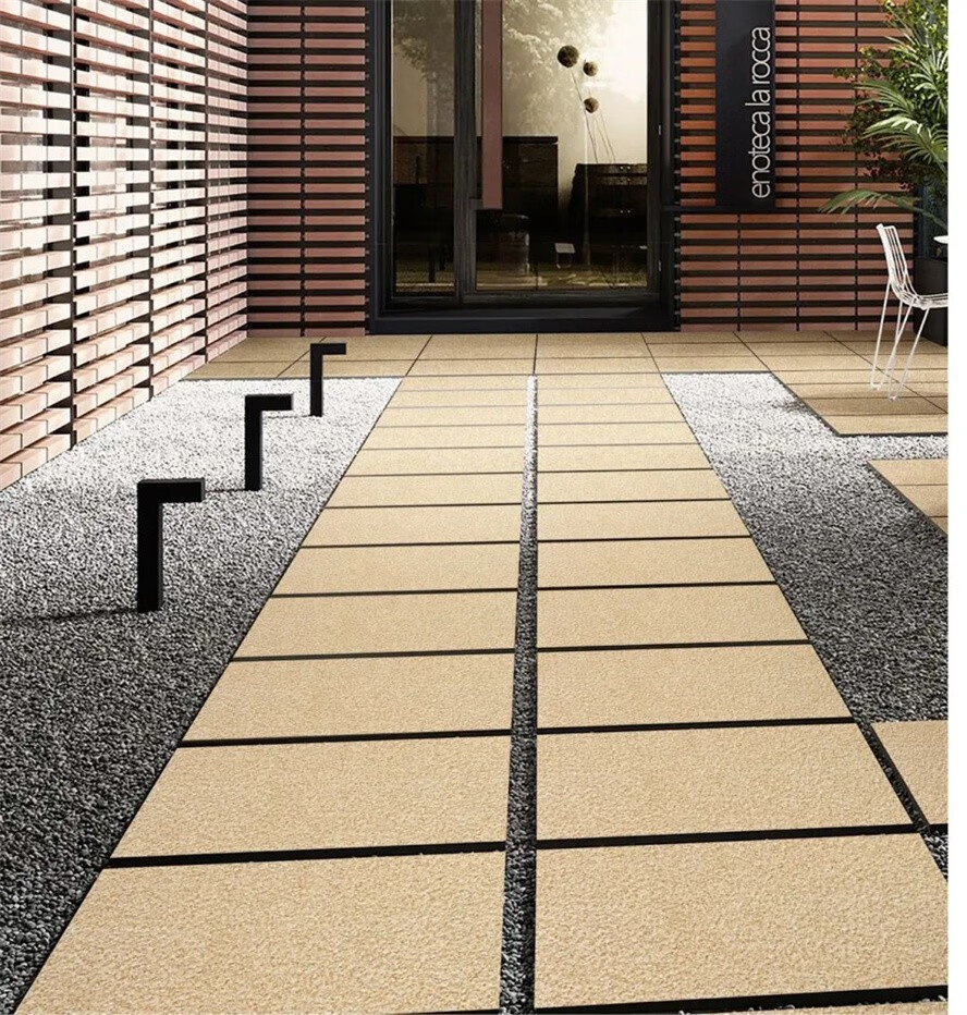 地铺石瓷砖仿麻石600600车库地砖 户外庭院防滑地板砖室外广场砖 美国