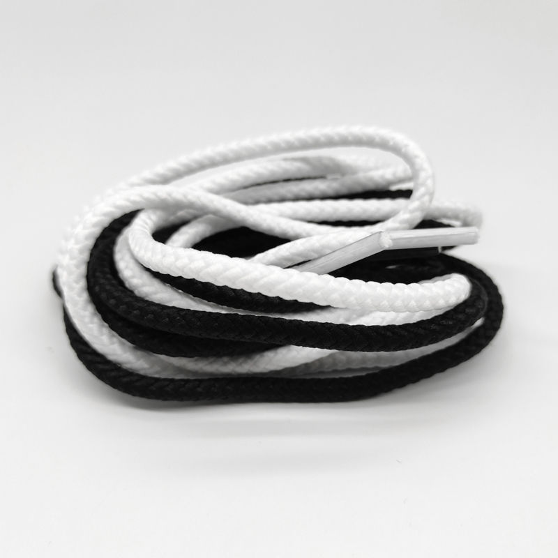 适配安·踏水花2代圆形鞋带白色黑色kt篮球鞋男专用鞋带 鸳鸯(果绿15