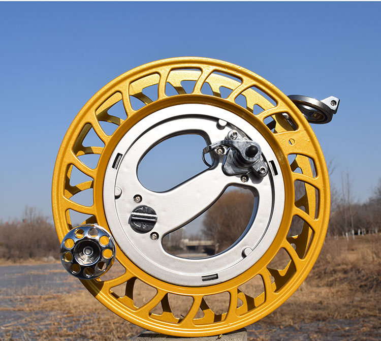 新款风筝线轮盘专业风筝轮防倒转带手刹风筝线盘潍坊手摇万和轮盘大