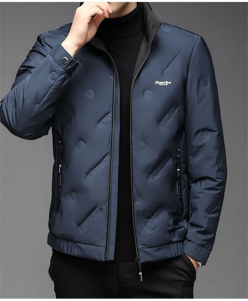 molilangockoz高端奢侈品牌羽绒服男装外套冬季新款保暖立领中青年