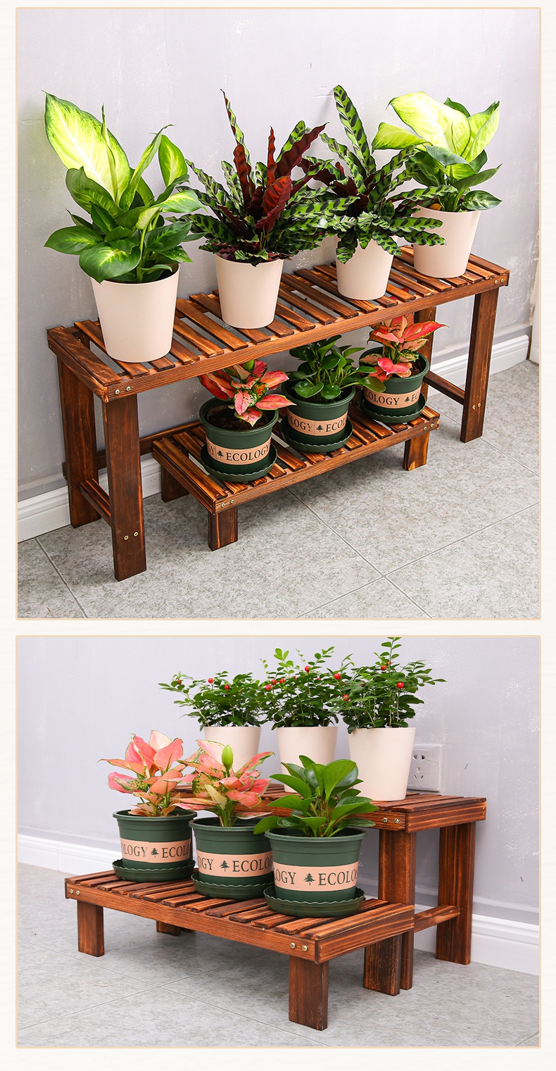 朵咔园艺 养花架子阳台靠墙绿植物室内多层落地式客厅省空间阶梯