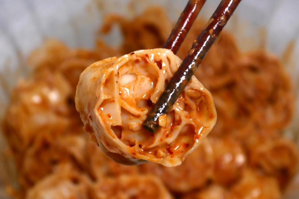 河南特产吸汁大面藕沾串火锅食材凉拌菜干