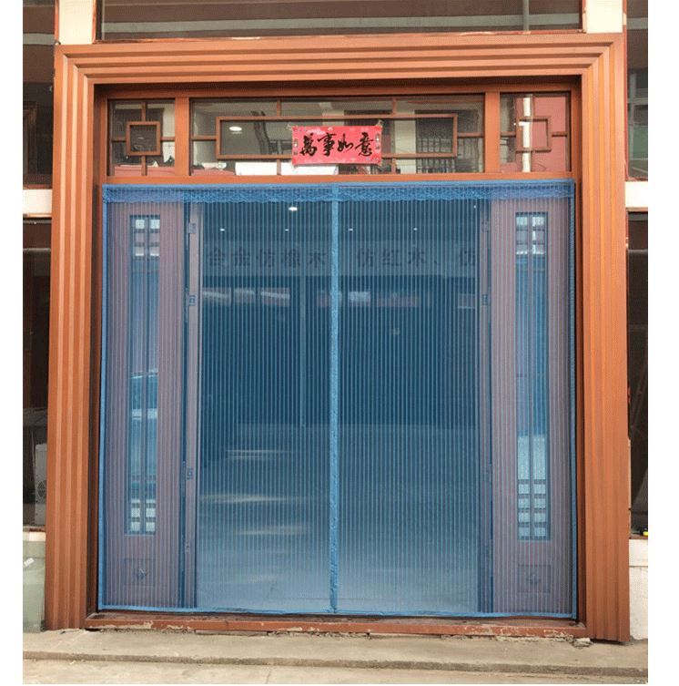 的通风夏天防蚊子门帘子室外沙窗帘d28条纹米黄色定制专拍联系客服