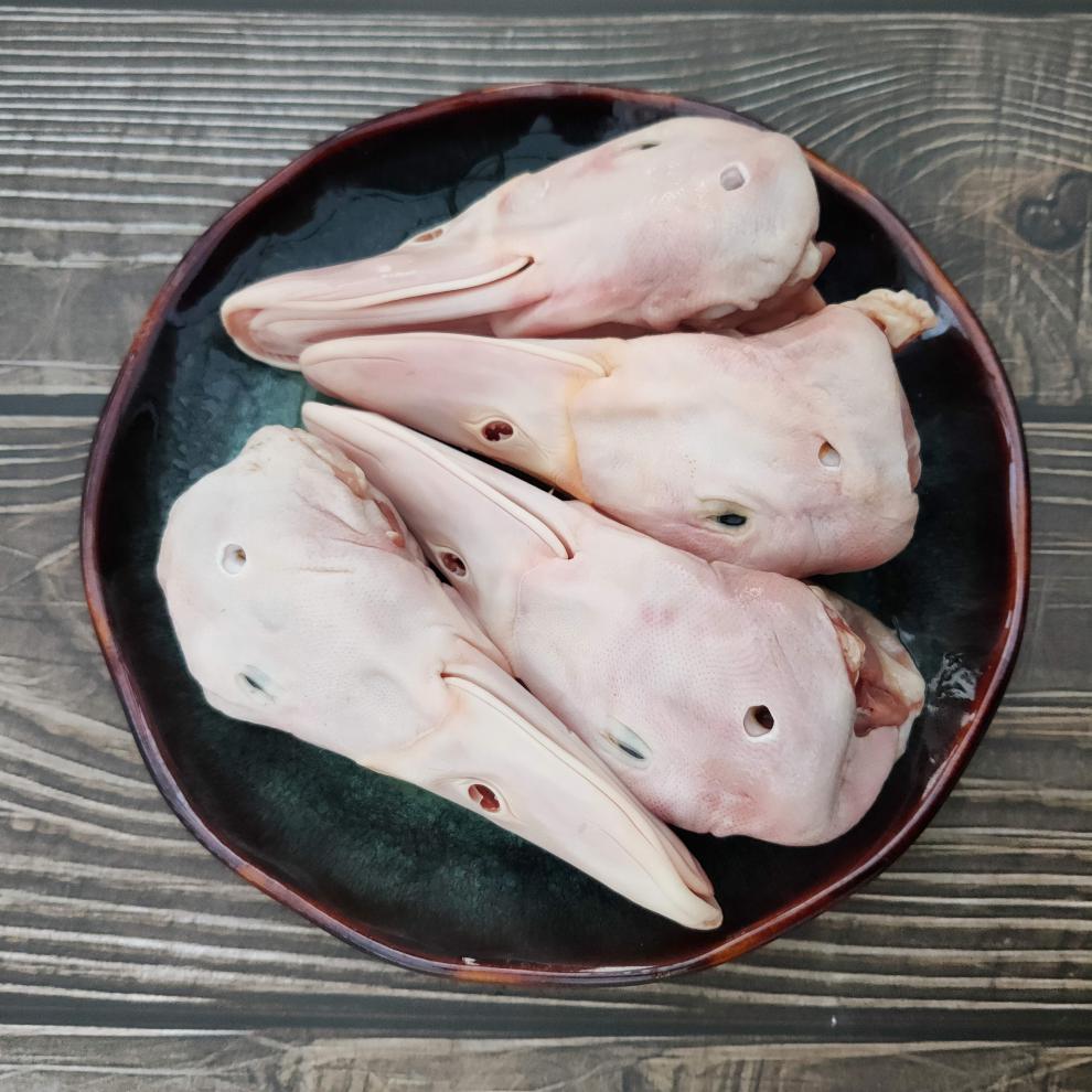 润海威 新鲜冷冻生鸭头 冰鲜鸭头 家庭装2斤团建春节送礼生鲜