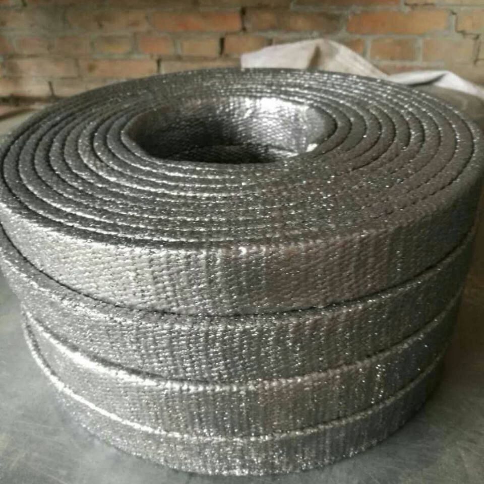 石棉带炉门密封条石棉烟箱带烟道石墨石棉耐高温密封带有尘石棉带4051