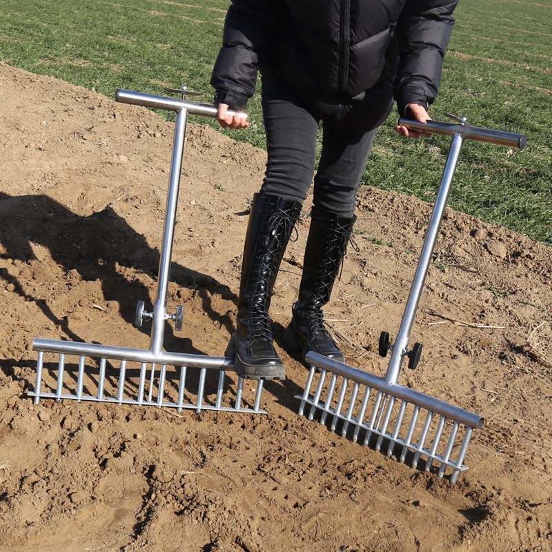 栽葱神器种葱叉子大葱移栽机器洋葱插葱工具打洞眼农用种菜打孔器12孔