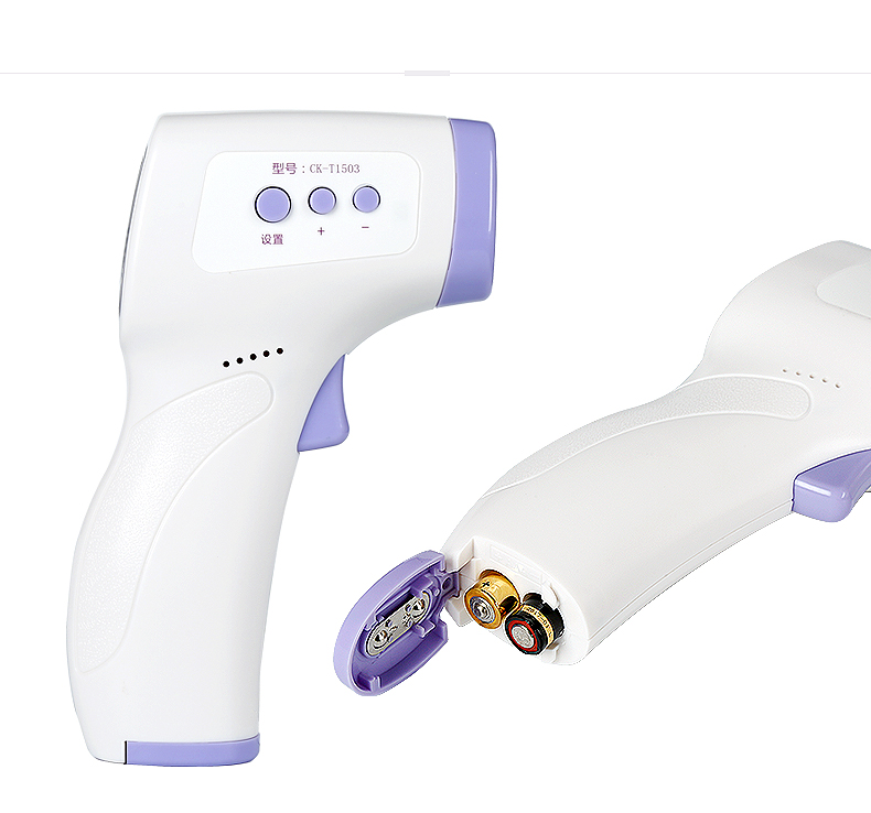 长坤电子温度体温计额温枪测温人体耳温婴儿家用 ck-t1503 一键测量