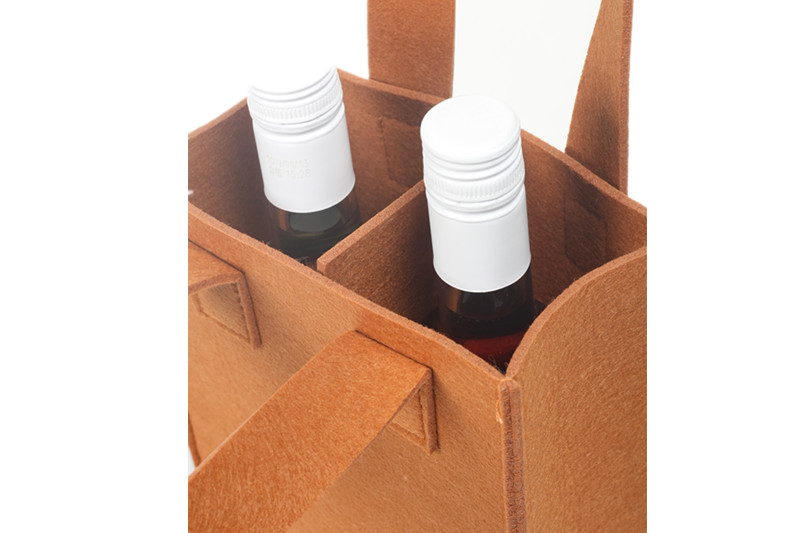 酒瓶布袋定制新年中秋红酒礼品包装袋子多支葡萄酒无纺布手提袋毛毡