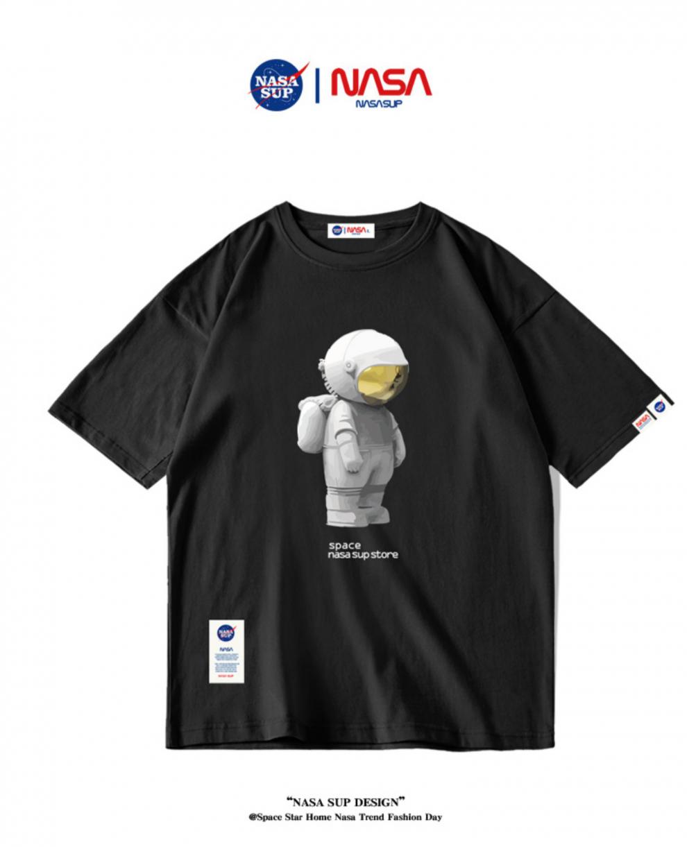 展创nasasup官网联名太空宇航员夏季年新款宽松潮牌短袖t恤男t恤8152