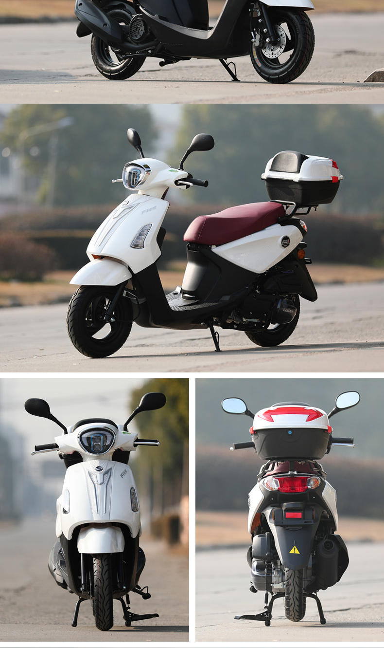 全新款巧格三代踏板摩托车国四电喷可上牌125cc整车外卖省油代步车