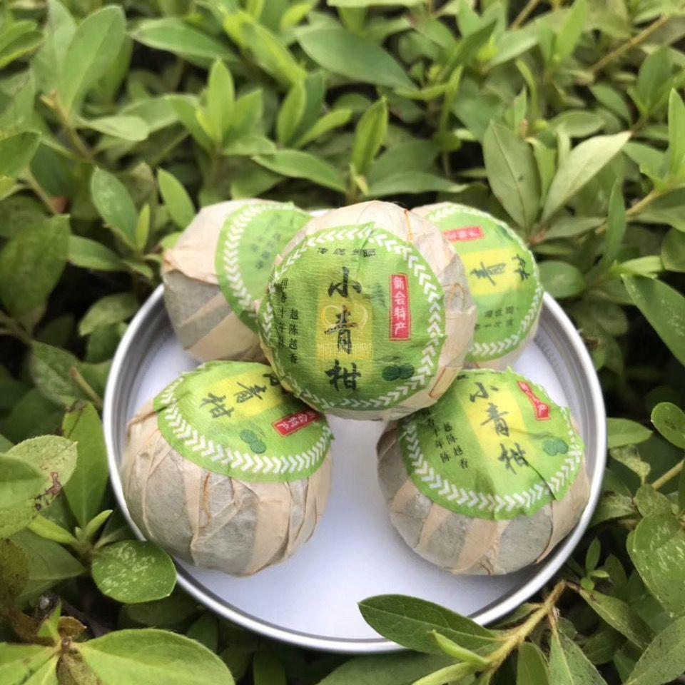 滇贡王 青皮新会小青柑普洱茶陈皮普洱柑普茶橘子茶桔普茶 500克罐装