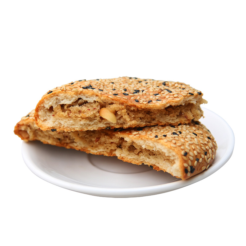 老麻饼85g12袋传统老式大芝麻饼手工糕点心四川乐至特产零食椒盐味85g