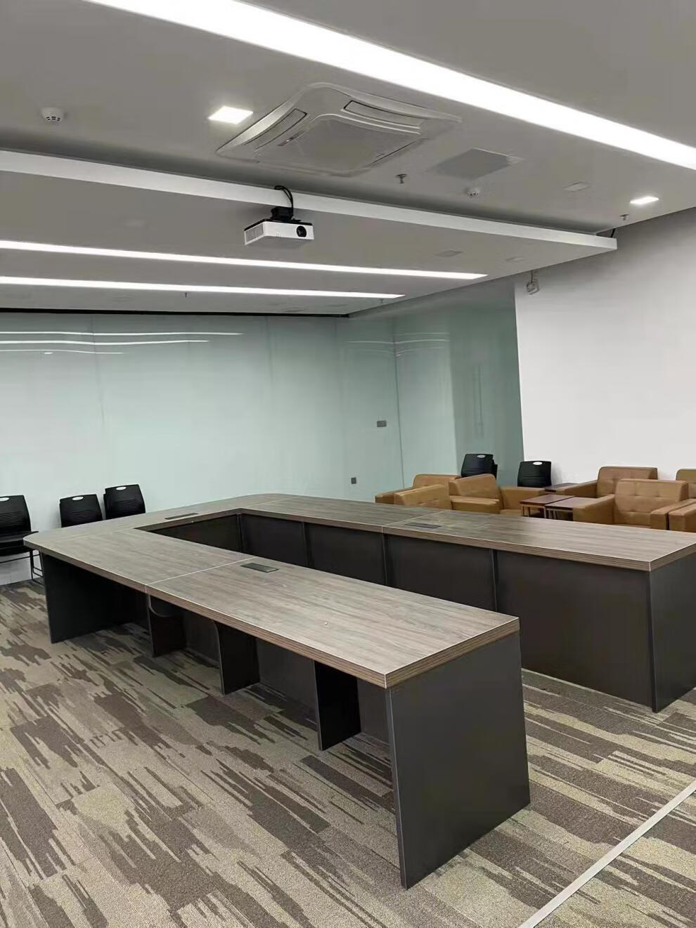 创意拼接椭圆会议桌自由组合加厚u型会议桌大型开会培训长条桌椅40米