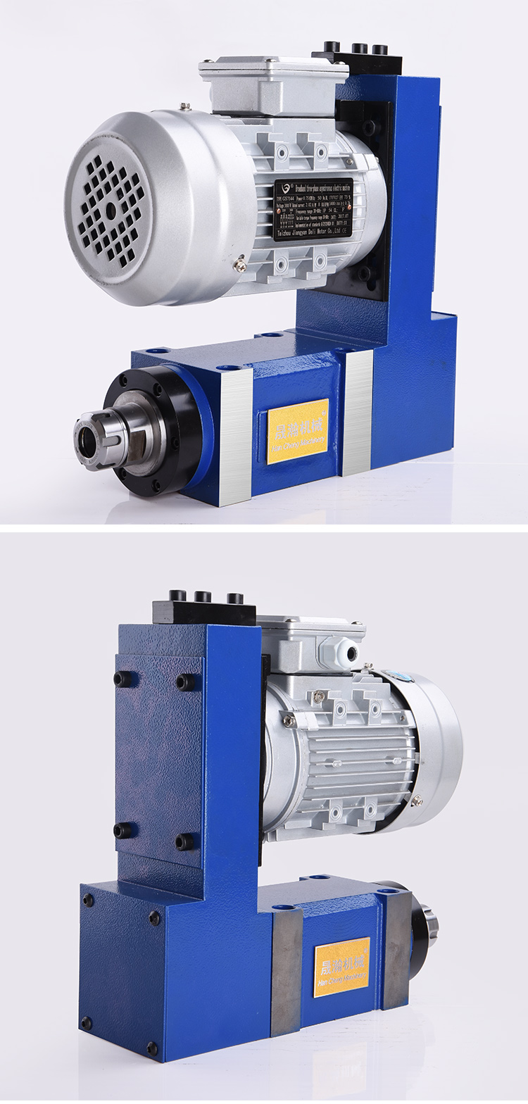 动力头高精度主轴机车床小型机械数控加工中心镗孔铣槽钻洞重切削定制