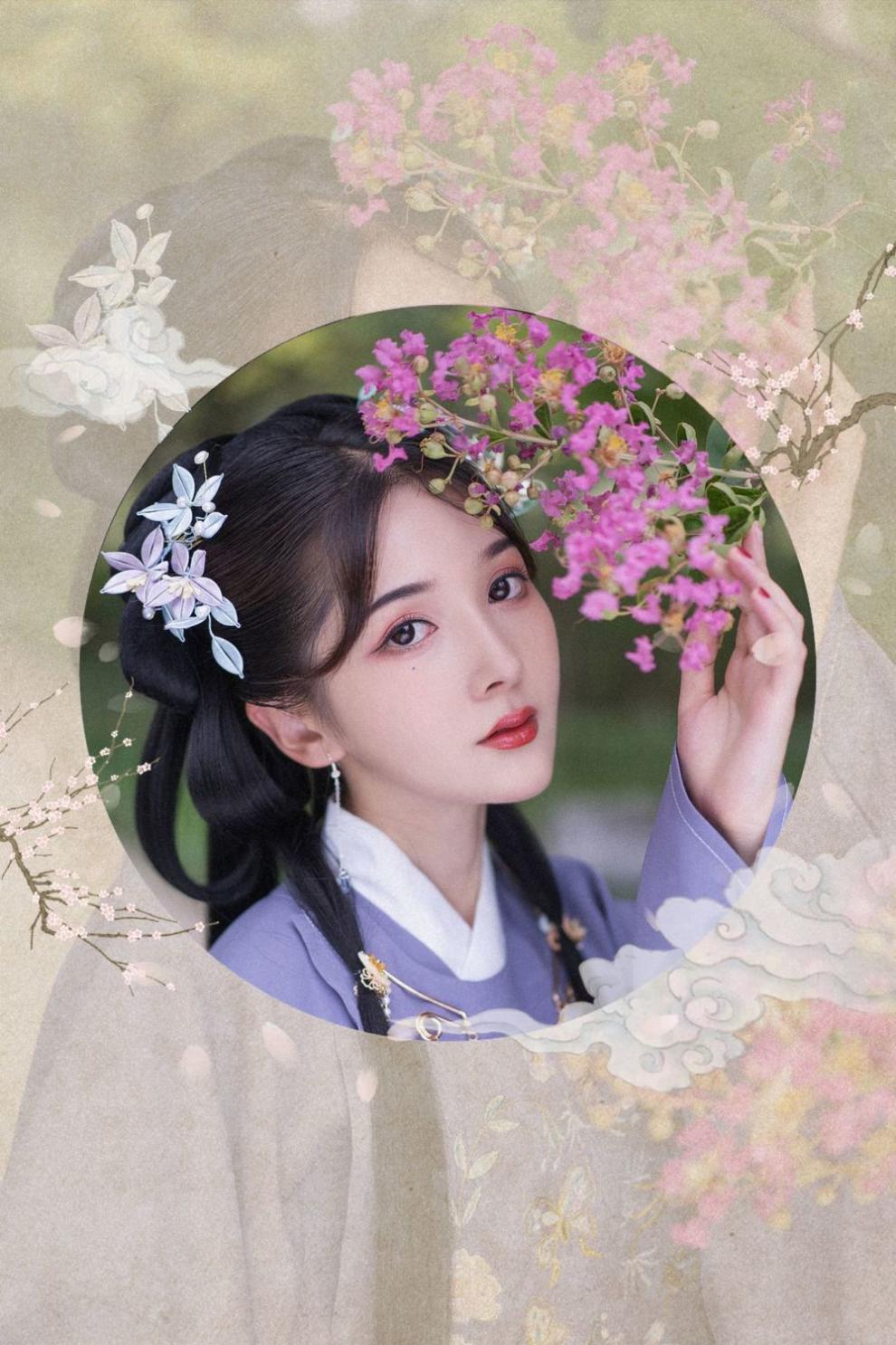 候七爷青衣初见原创【小桃冰茶】明制圆领大襟汉服女琵琶袖刺绣褶裙