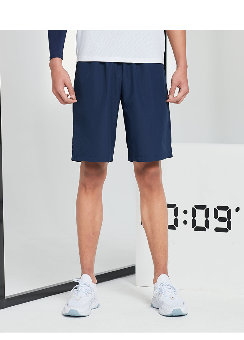 特步男裤短裤男运动裤子男夏季薄款透气男休闲裤跑步健身男五分裤深灰