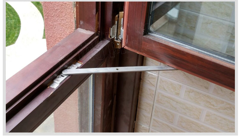 铝包木固定风撑窗门开器杆限位户五金配件支架防风撑塑钢平开上悬内倒
