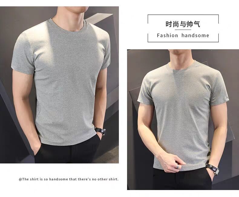 jct恤男短袖男短袖t恤男短袖男t恤纯色圆领半袖t恤百搭简约男t恤宽松