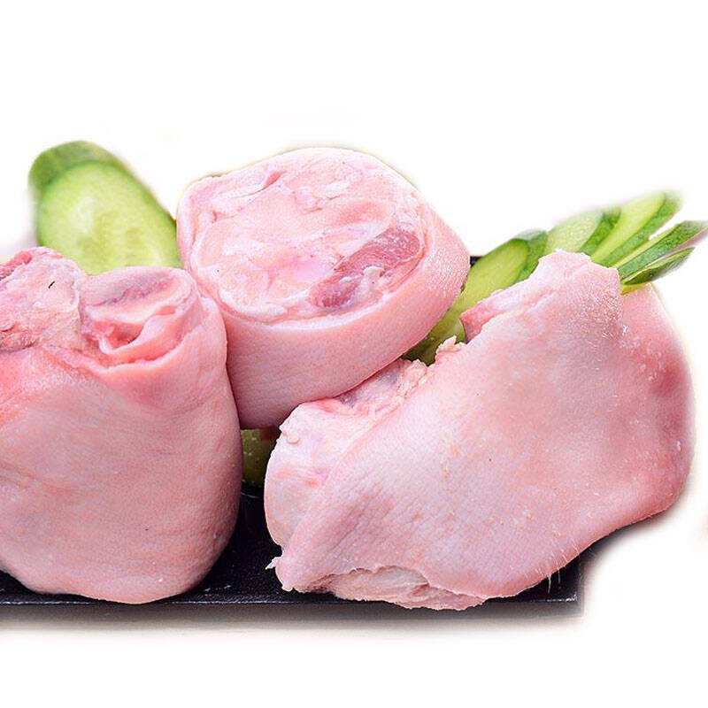 新鲜冷冻猪脚圈4斤猪肘圈猪蹄猪肉家庭装冷冻腾旺纳跃1950g