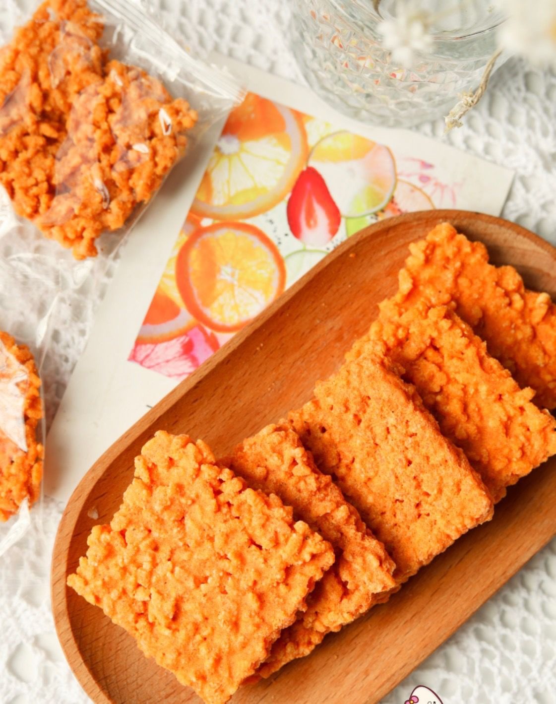 会吃的小白萌趣盒装锅巴468g盒装蟹黄锅巴家庭零食 纯蟹黄锅巴1箱