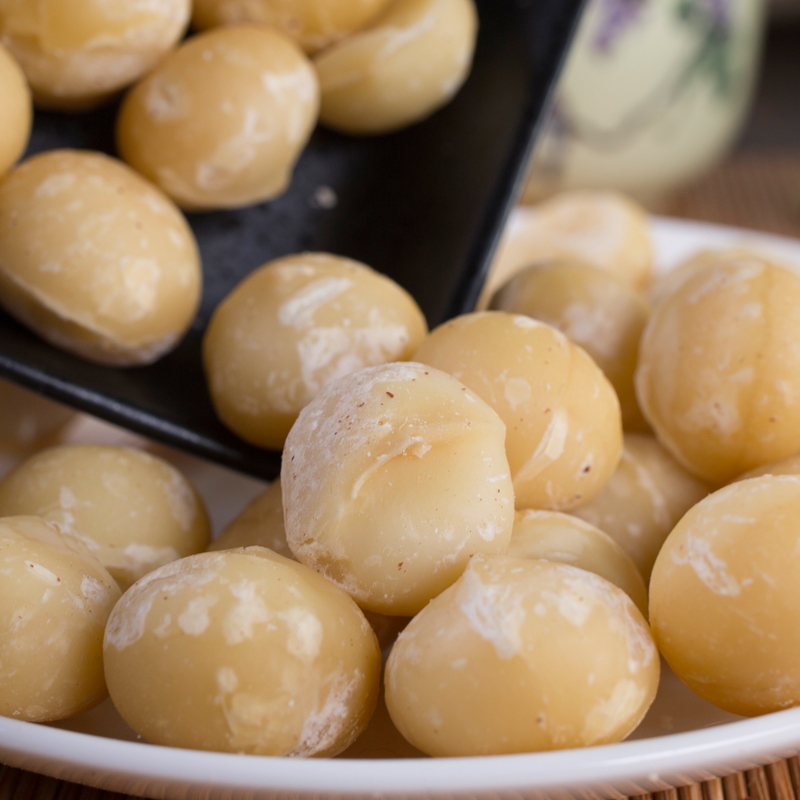 货去壳夏威夷果仁908g原味生熟孕妇坚果可可脆烘焙原料生小半颗夏果仁