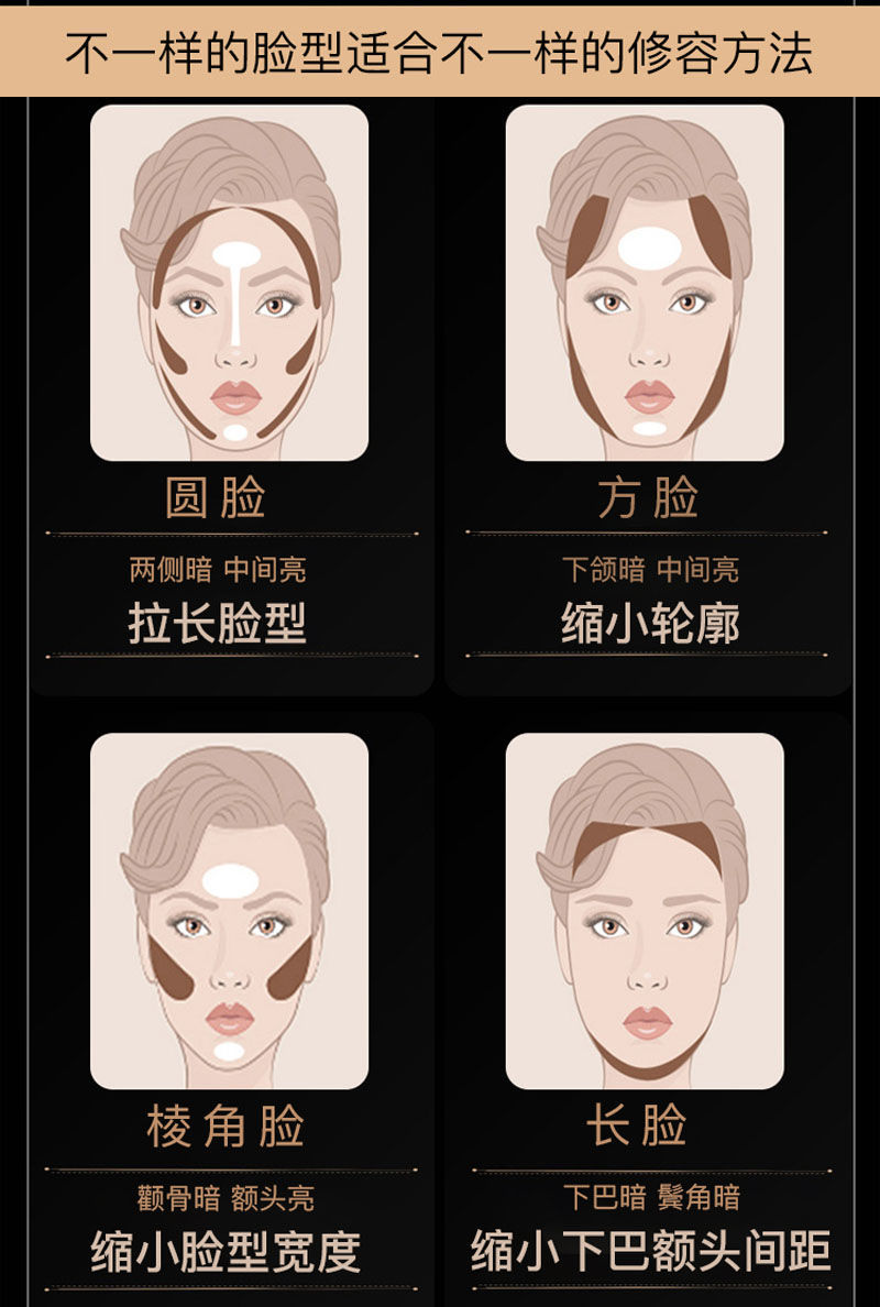 娘家修容盘motherhome单色高光粉饼t区提亮粉立体v脸鼻影侧影阴影02