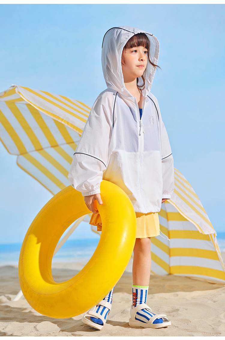 伯希和儿童防晒衣夏季男女童新款防紫外线轻薄款透气宝宝印花户外运动