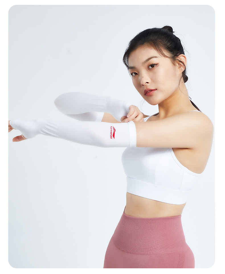 李宁冰袖男冰丝袖套防晒女旅游开车骑行钓鱼臂袖防紫外线护袖运动篮球