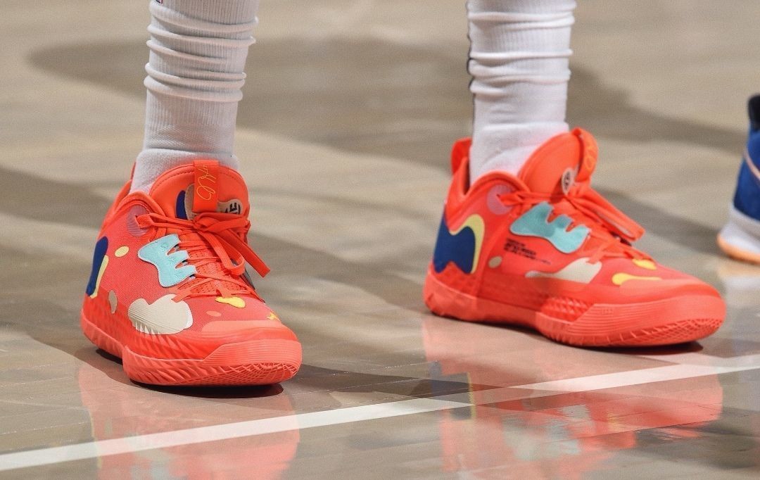 漩沐哈登5代篮球鞋糖果色全新年粉色缓震运动鞋低帮休闲aj3男女鞋莆田