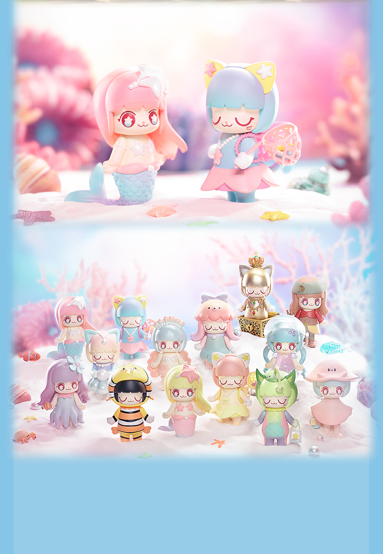 正版kimmymiki海底探险盲盒美人鱼潮玩公仔摆件少女心礼物kimmymiki