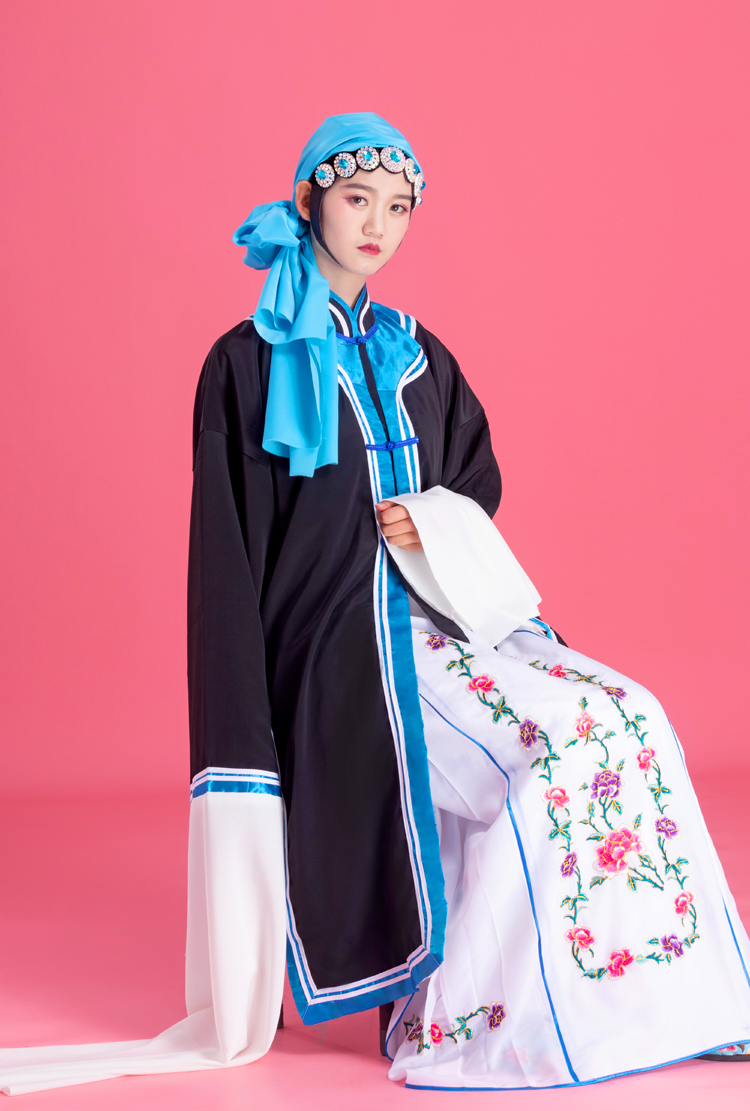 戏服装女京剧褶子戏剧秦香莲衣服花旦青衣戏服戏曲演出老旦对披子