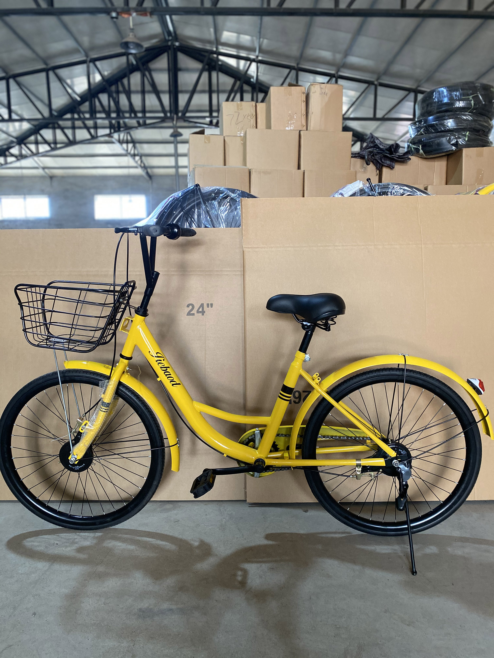 自行车 实心胎 女生自行车 24寸26寸实心胎免充气自行车男女学生单车