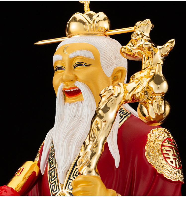 行天宫鎏金纯铜月老神像月老星君佛像求姻缘牵红线红娘月下老人摆件