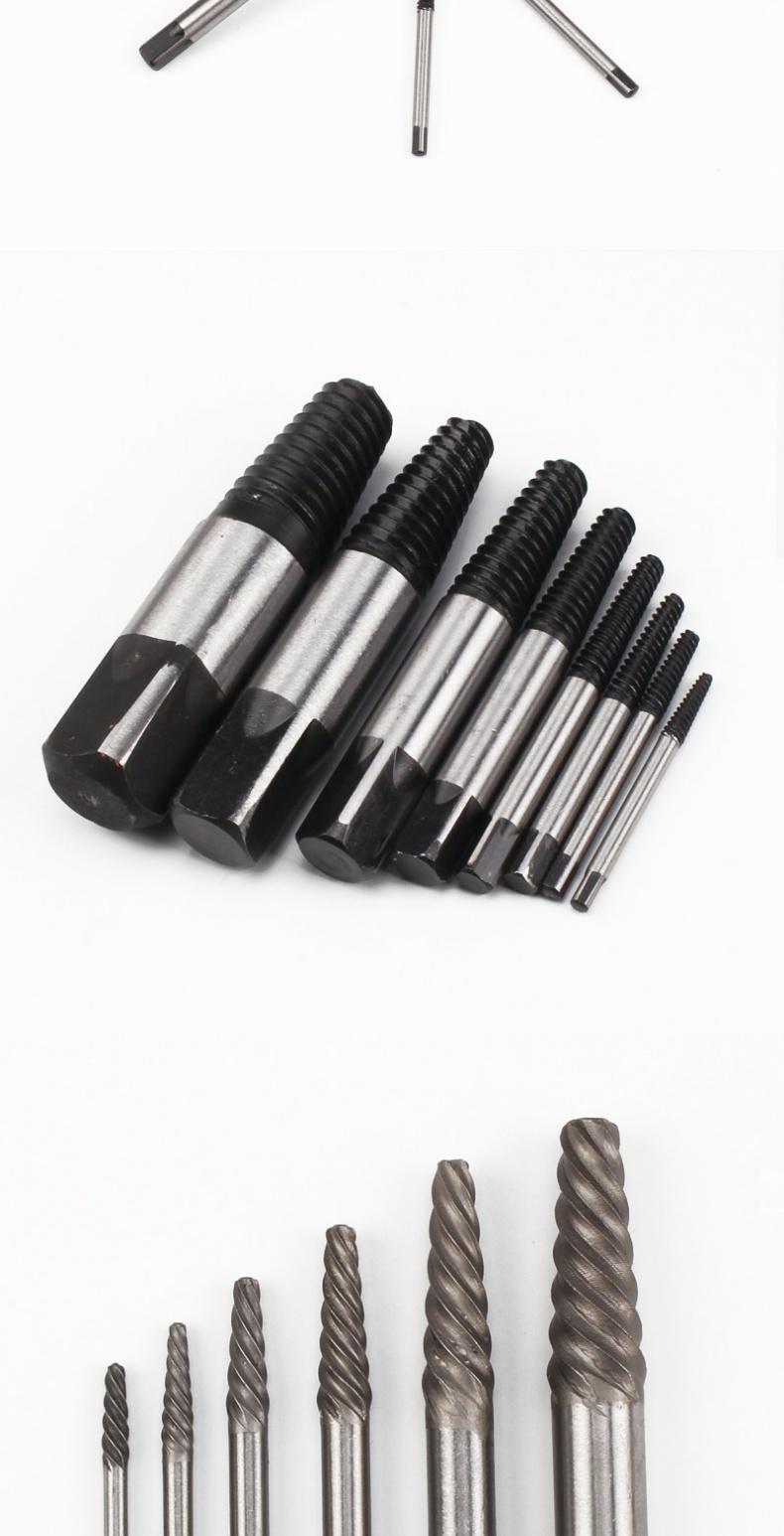 断丝丝锥取丝器断头螺丝取出器取滑丝反丝内丝断丝取出器 5件断头螺丝