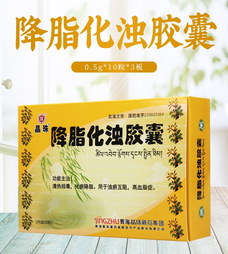 晶珠 降脂化浊胶囊 0.