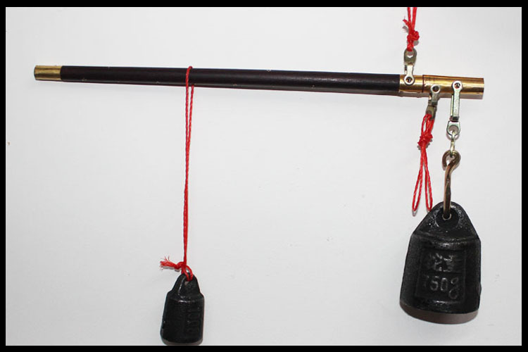 老秤手工秤老式木杆秤老杆秤木头秤勾秤木杆称手提秤老钩秤喜秤 5钩秤