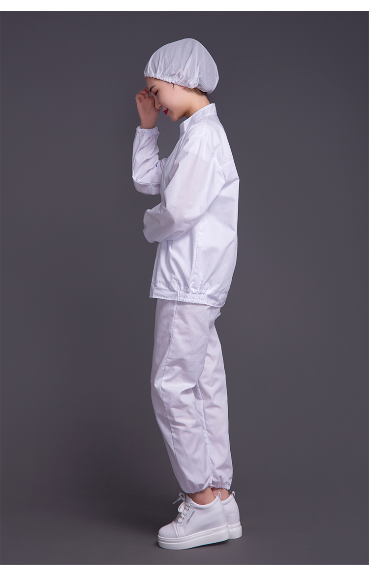 米集白色食品厂工作服套装秋厚款男加车间女无菌加工服卫生服z001长