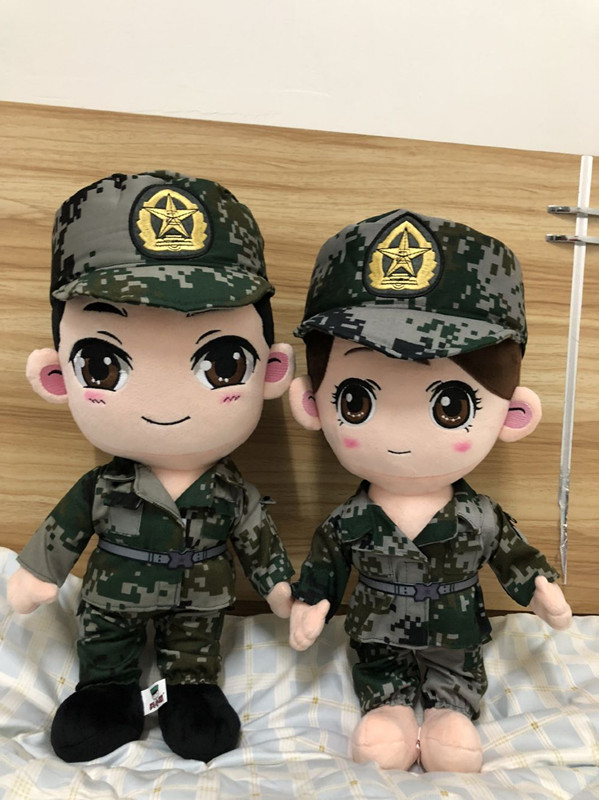 军人玩偶兵哥哥礼物女友兵小萌曾小萌娃娃军恋情侣军婚布娃娃 海男