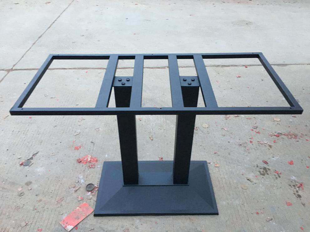 桌子腿铁艺桌腿支架不锈钢脚架吧台支撑茶几底座圆桌餐桌架子桌脚