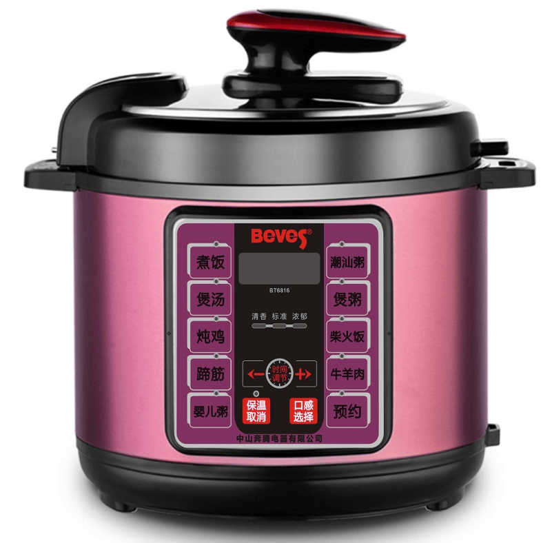 升级款奔腾电饭锅beves奔腾压力锅电压力锅电饭煲煮饭金古铜6升标配